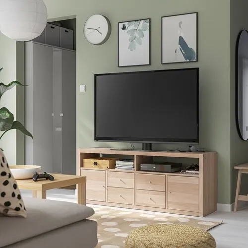 Masif Ahşap TV Ünitesi İkea
